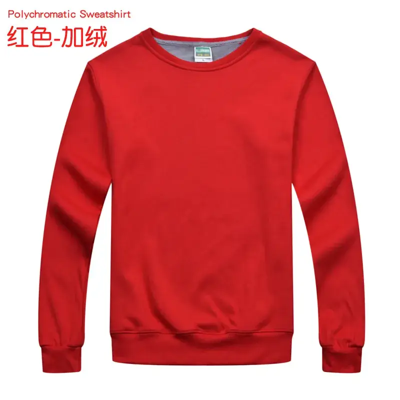 Orange Korean Style Regular Men's Sweatshirt - Image 14
