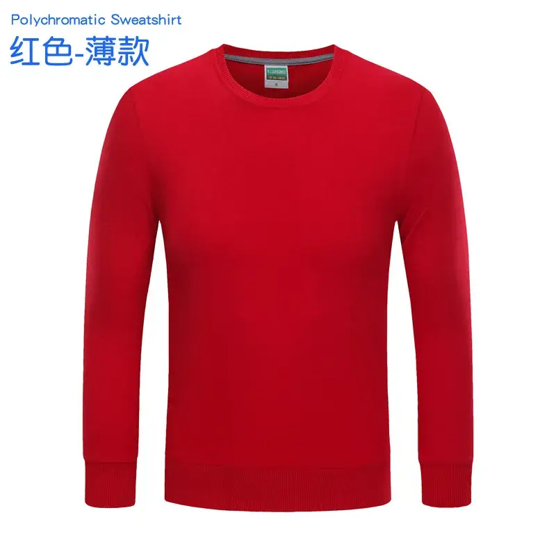 Orange Korean Style Regular Men's Sweatshirt - Image 3