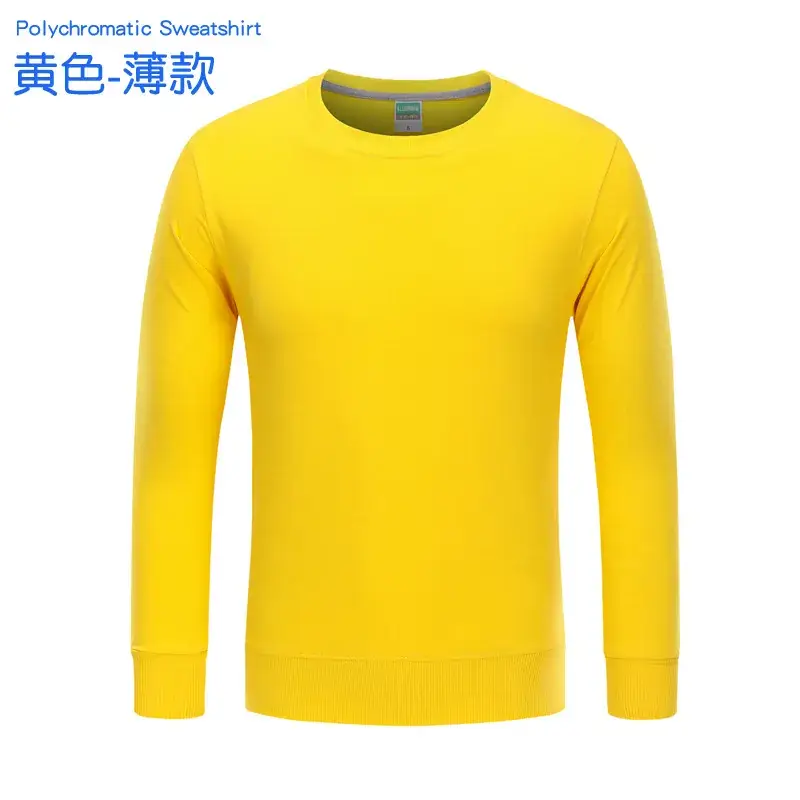 Orange Korean Style Regular Men's Sweatshirt - Image 6