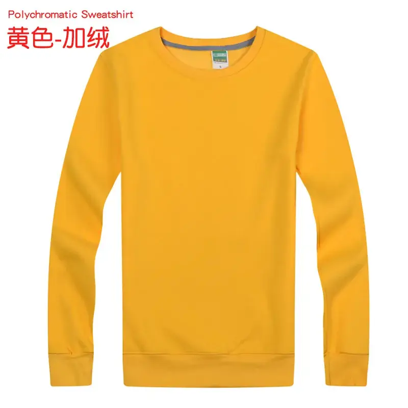 Orange Korean Style Regular Men's Sweatshirt - Image 9
