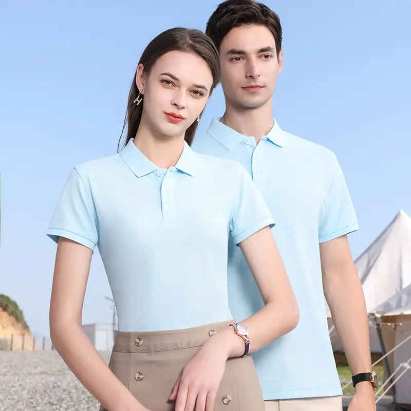 Pink Pure Cotton Polo Shirt for Men - Image 36