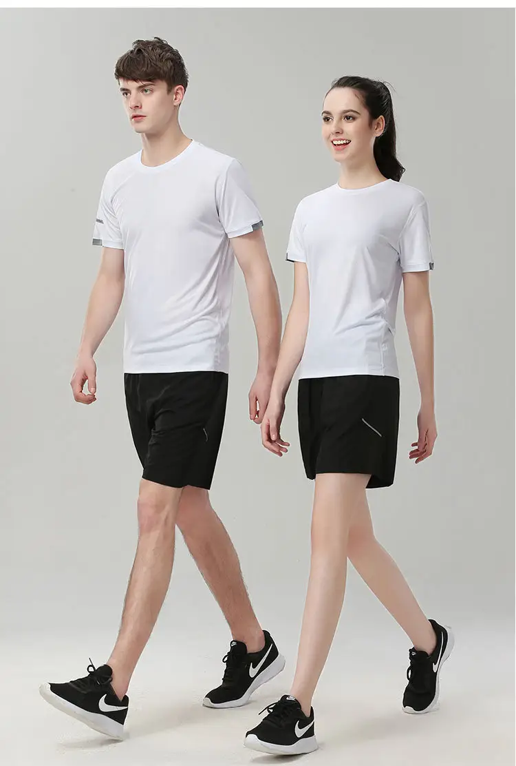 Men Neon Yellow Cotton Round Neck T-Shirt Casual Sportswear — feature 5