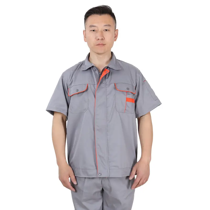 Men Navy Orange Work Suit Factory Direct - Image 4