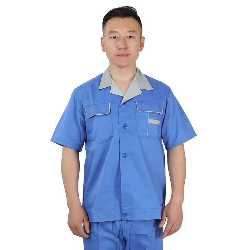 Men Navy Orange Work Suit Factory Direct - Image 5