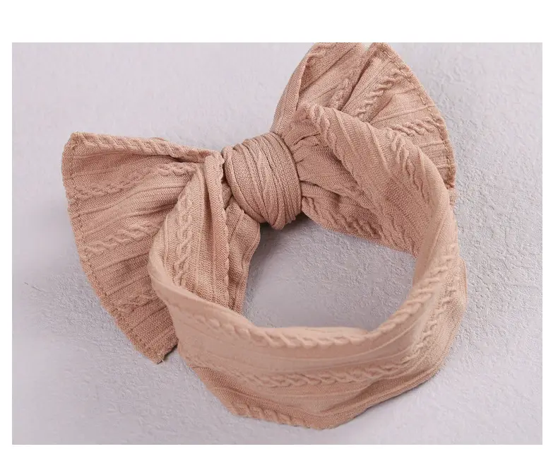 Purple Elastic Baby Headband with Bow Design — feature 15