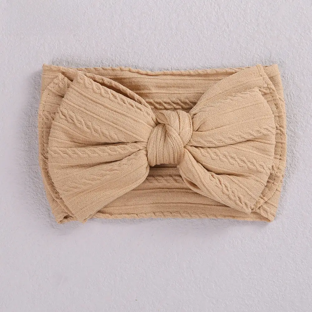 Purple Elastic Baby Headband with Bow Design - Image 28
