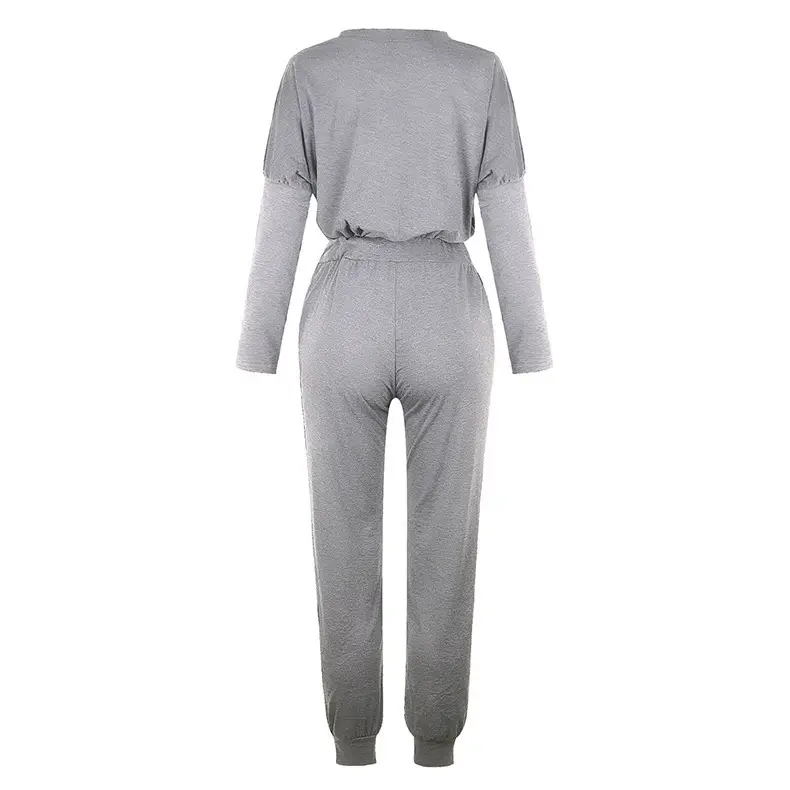Black Long Sleeve Casual Track Suit for Women — feature 10