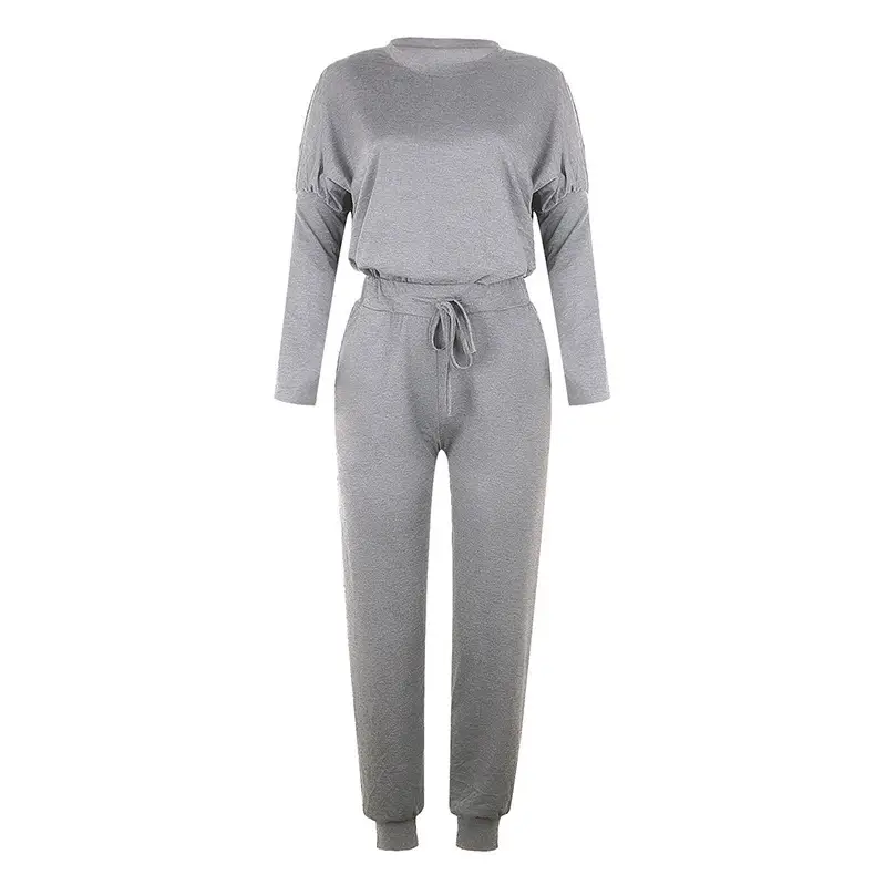 Black Long Sleeve Casual Track Suit for Women — feature 9