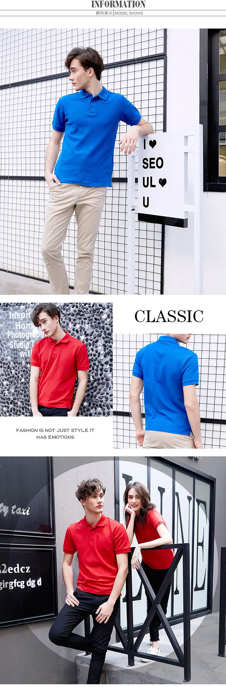 Men Orange Polo Shirt 3 Pcs Set — feature 5
