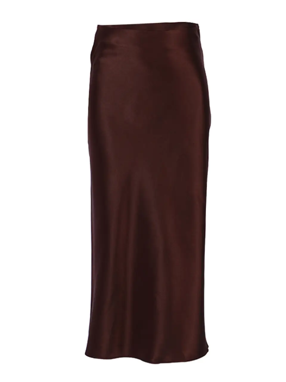 Purple Satin A-Line Skirt Set for Women Spring Summer - Image 4