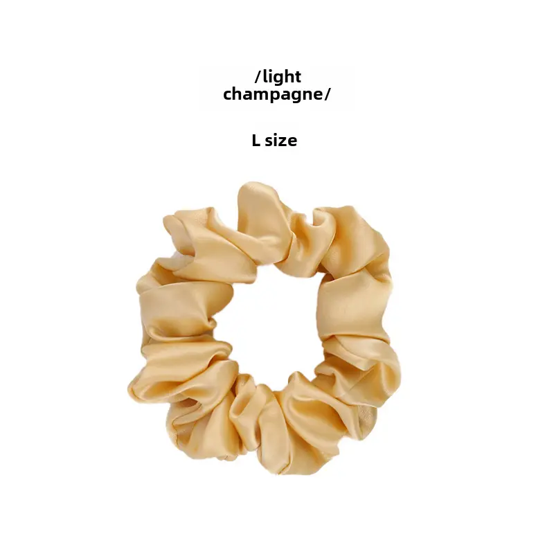 Pink Silk Hair Scrunchie 4.5cm Large - Image 13