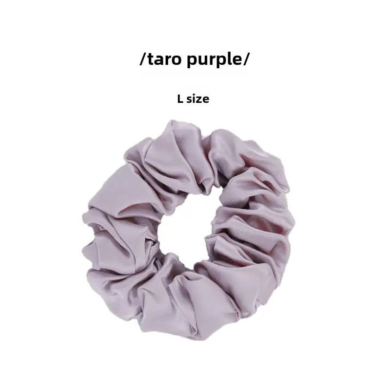 Pink Silk Hair Scrunchie 4.5cm Large - Image 17