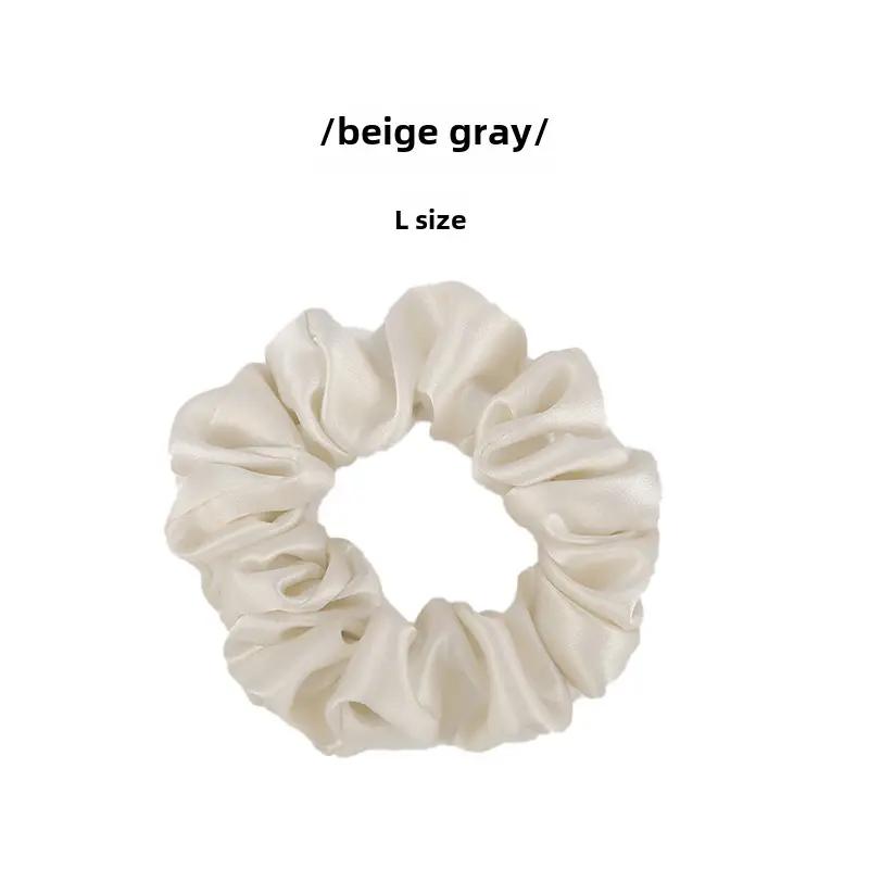 Pink Silk Hair Scrunchie 4.5cm Large - Image 19