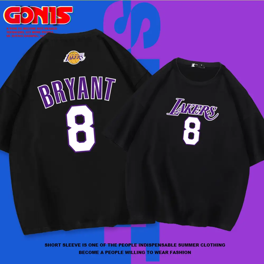 Lakers Memorial Bryant No.8 Short Sleeve T-Shirt - Image 7
