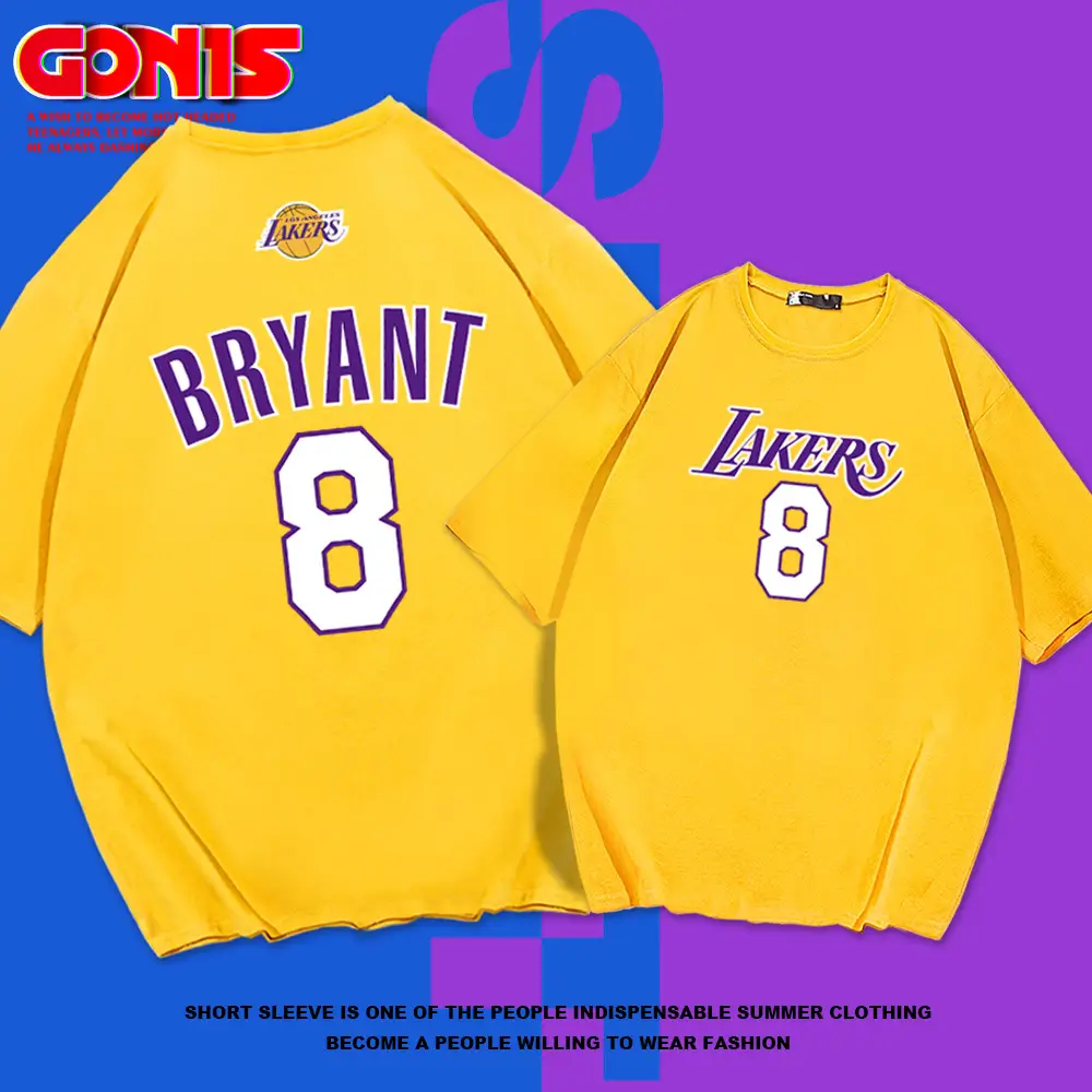 Lakers Memorial Bryant No.8 Short Sleeve T-Shirt - Image 9