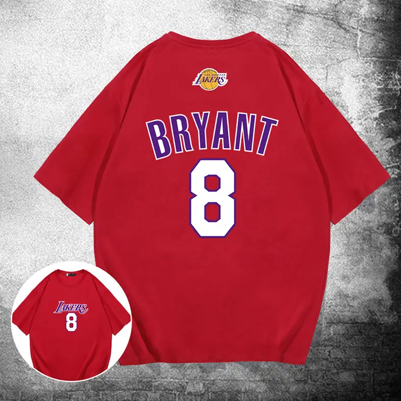 Lakers Memorial Bryant No.8 Short Sleeve T-Shirt - Image 10