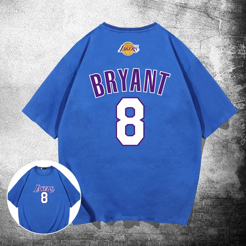 Lakers Memorial Bryant No.8 Short Sleeve T-Shirt - Image 11
