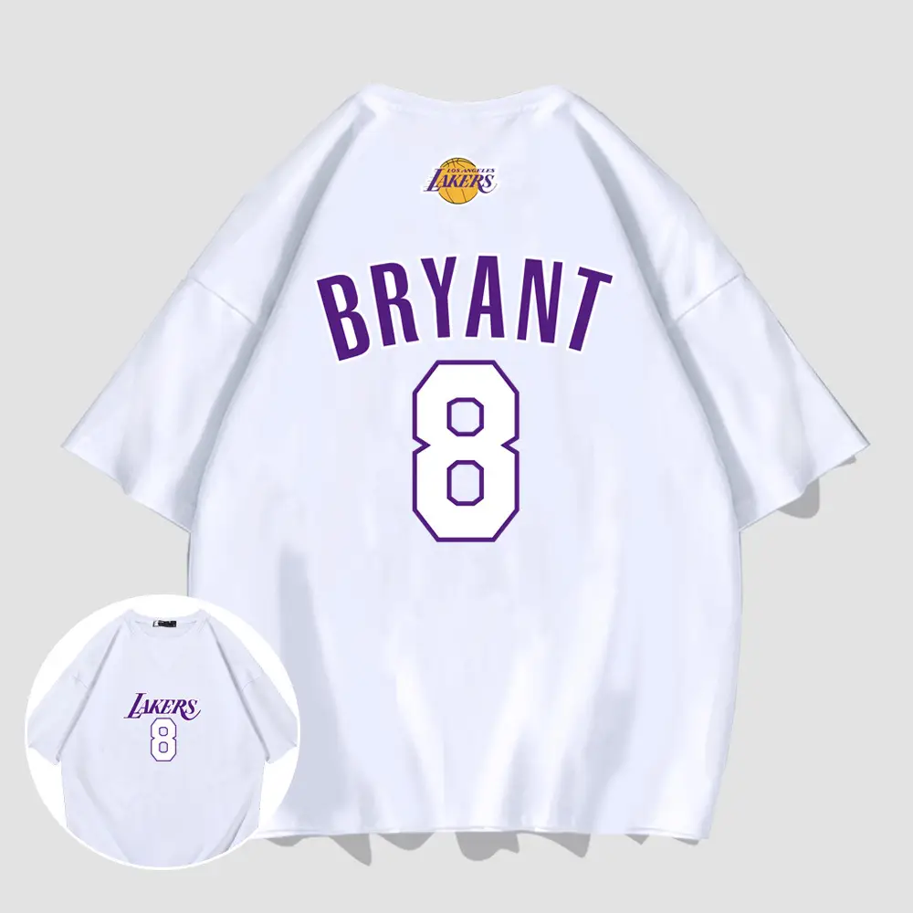 Lakers Memorial Bryant No.8 Short Sleeve T-Shirt - Image 2