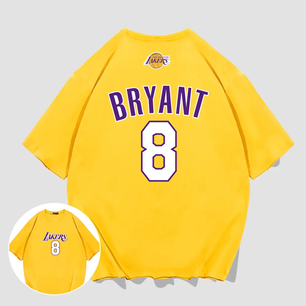 Lakers Memorial Bryant No.8 Short Sleeve T-Shirt - Image 3