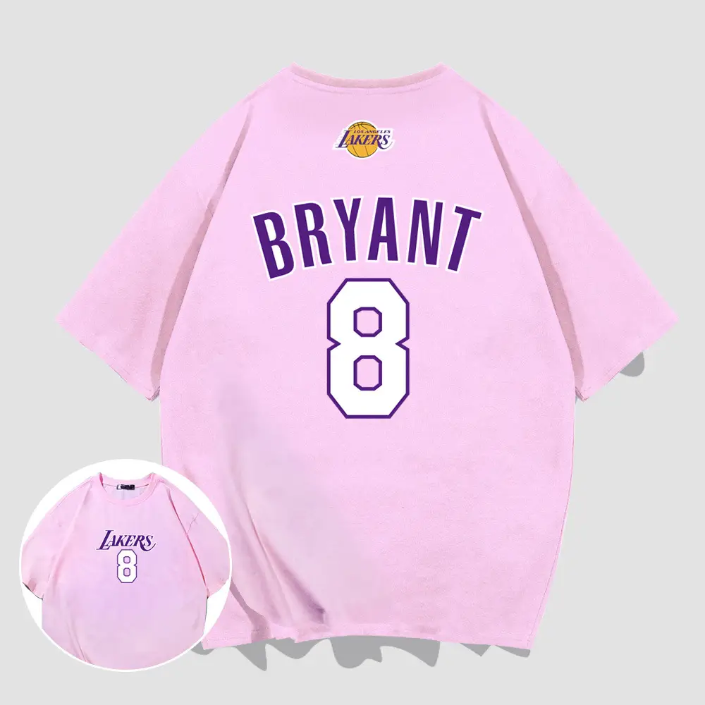 Lakers Memorial Bryant No.8 Short Sleeve T-Shirt - Image 6