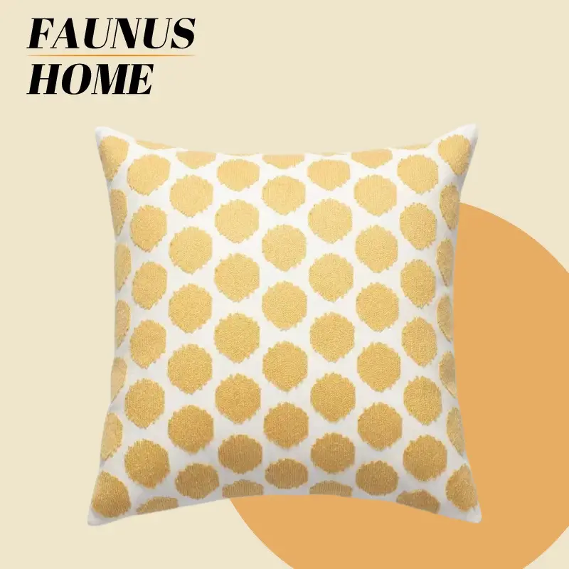 Mixed Pillow Set Green Leaf Yellow Geometric Home Decor