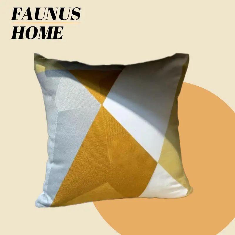 Mixed Pillow Set Green Leaf Yellow Geometric Home Decor