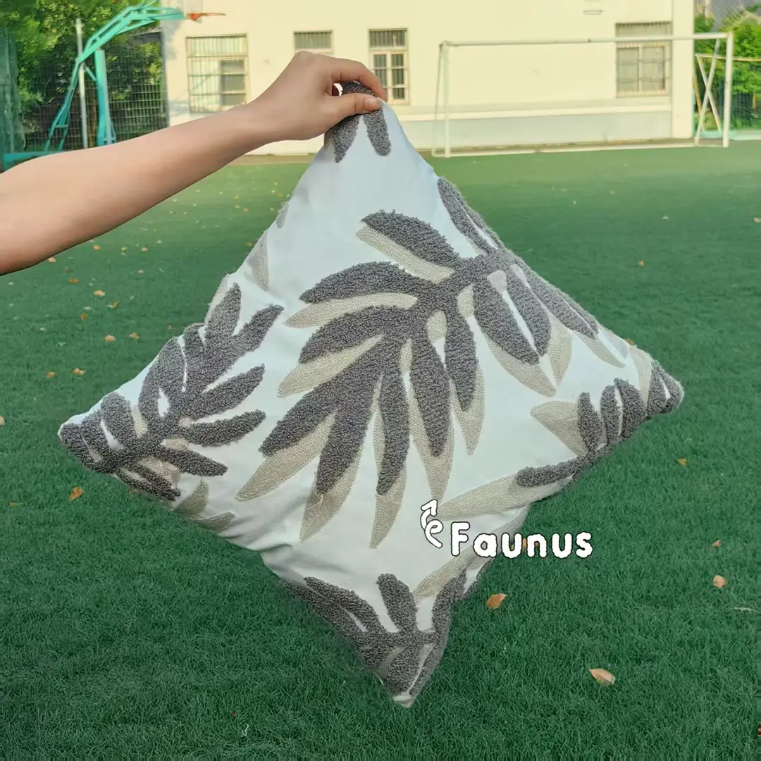 Mixed Pillow Set Green Leaf Yellow Geometric Home Decor
