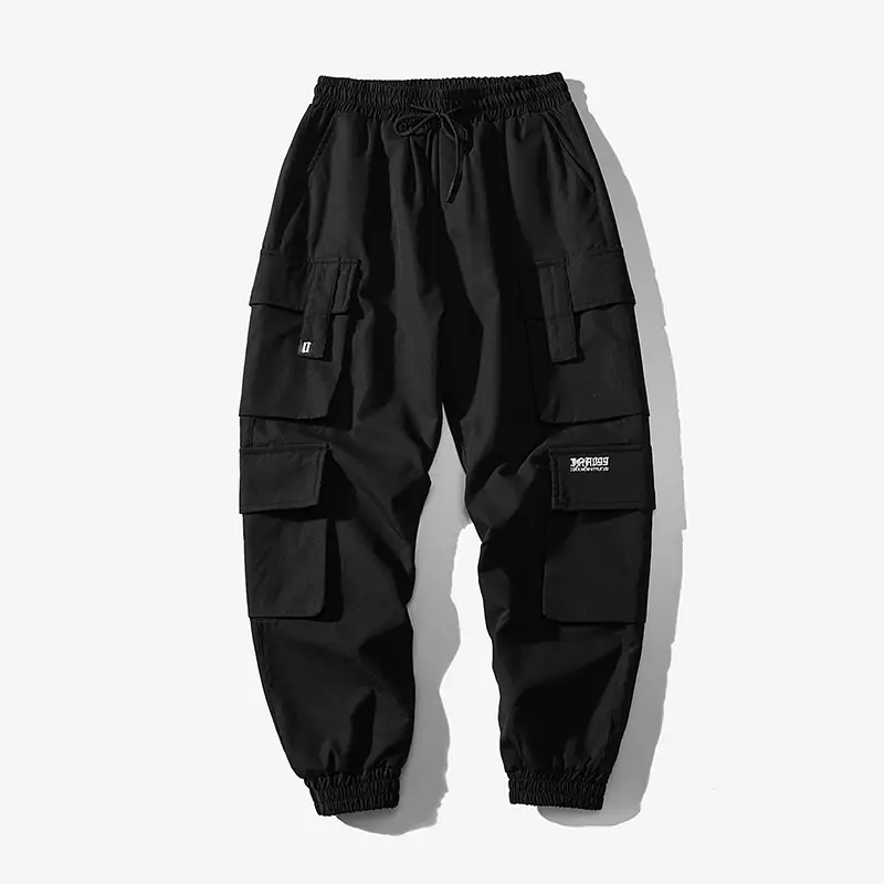 Men's Cargo Leg Overalls Black Beige Grey Ruffian Style - Image 2