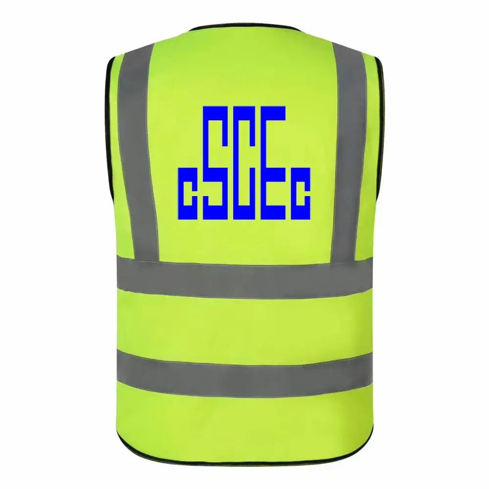 High Visibility Traffic Safety Vest Orange - Image 9