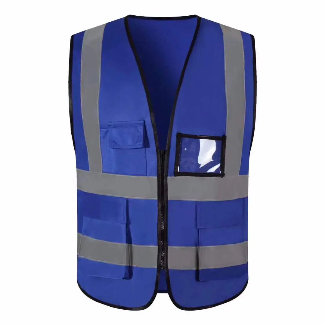 High Visibility Traffic Safety Vest Orange - Image 4