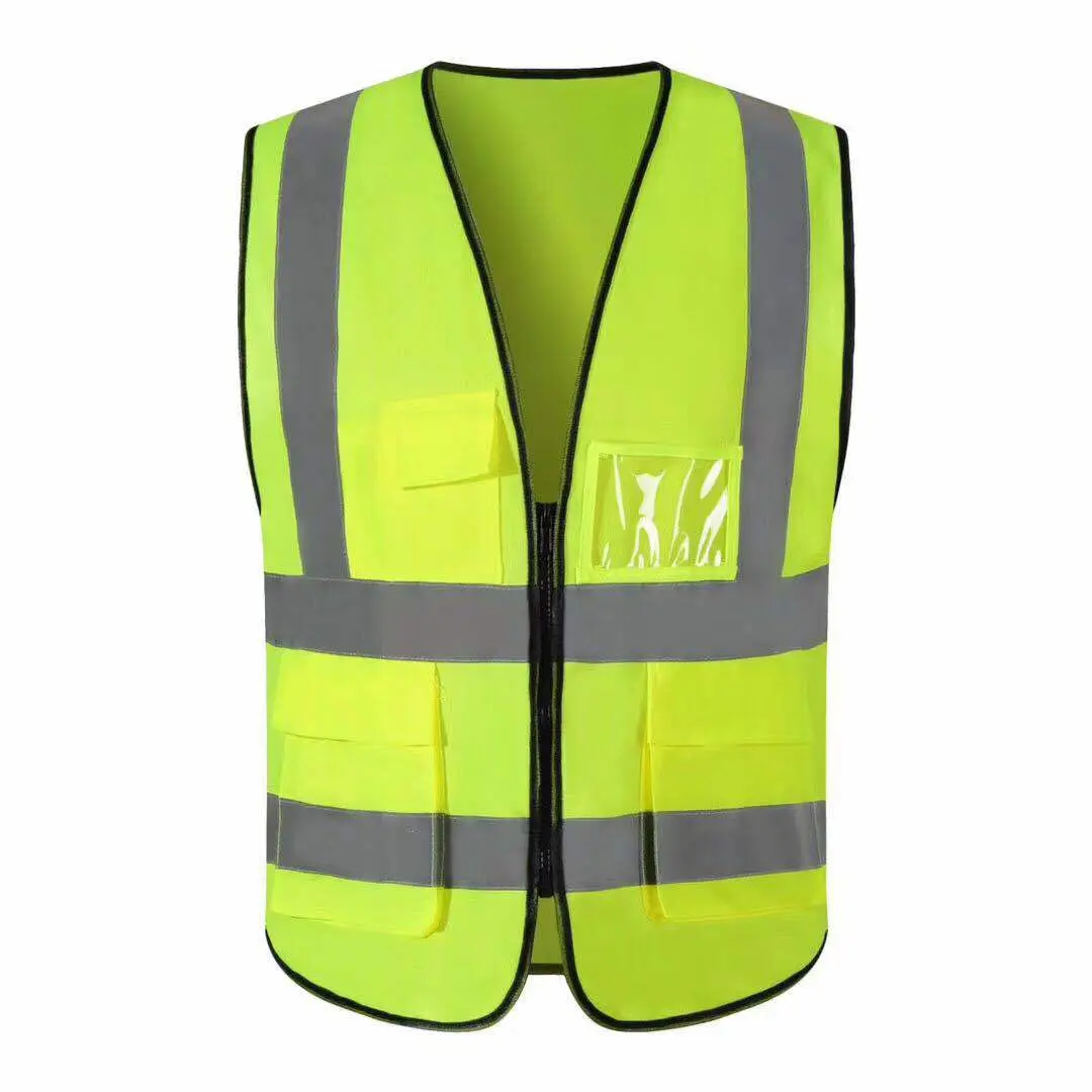 High Visibility Traffic Safety Vest Orange - Image 5