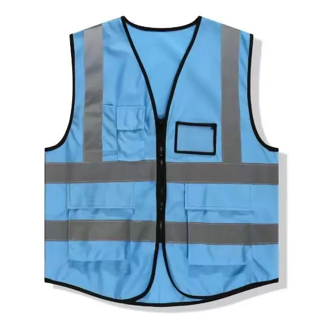 High Visibility Traffic Safety Vest Orange - Image 6