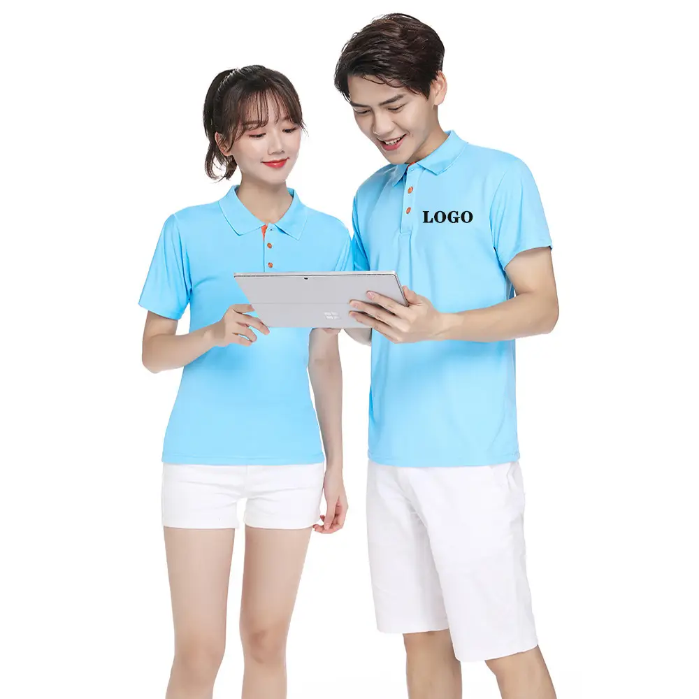 Customizable Logo Sports T-Shirt Green White Blue - Image 13