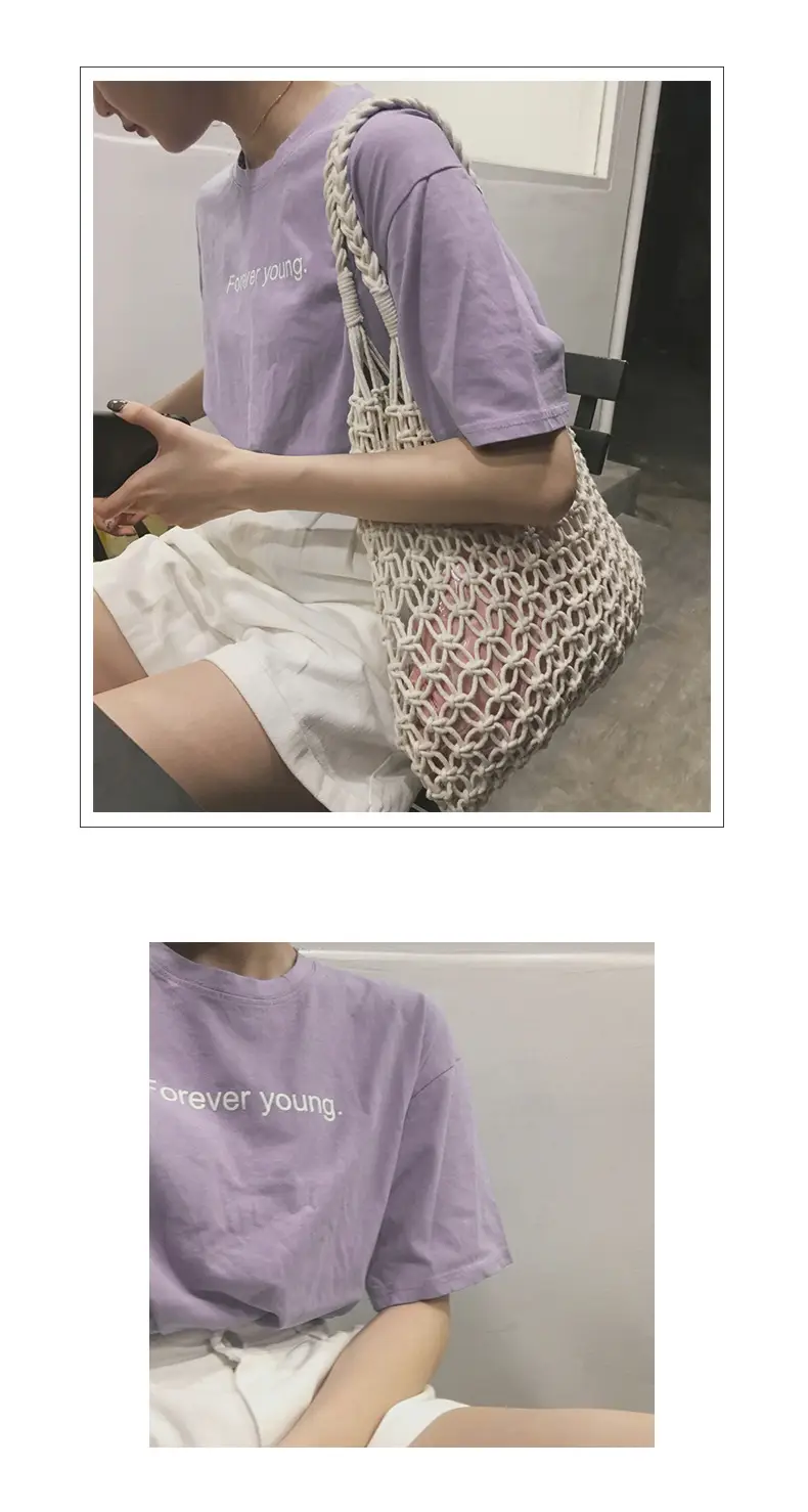 Women Purple Printed T-Shirt Summer Wear Loose Fit — feature 7
