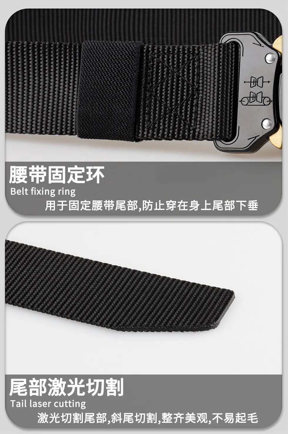 Men's Blue Nylon Tactical Belt Multi-functional Training Belt β feature 13