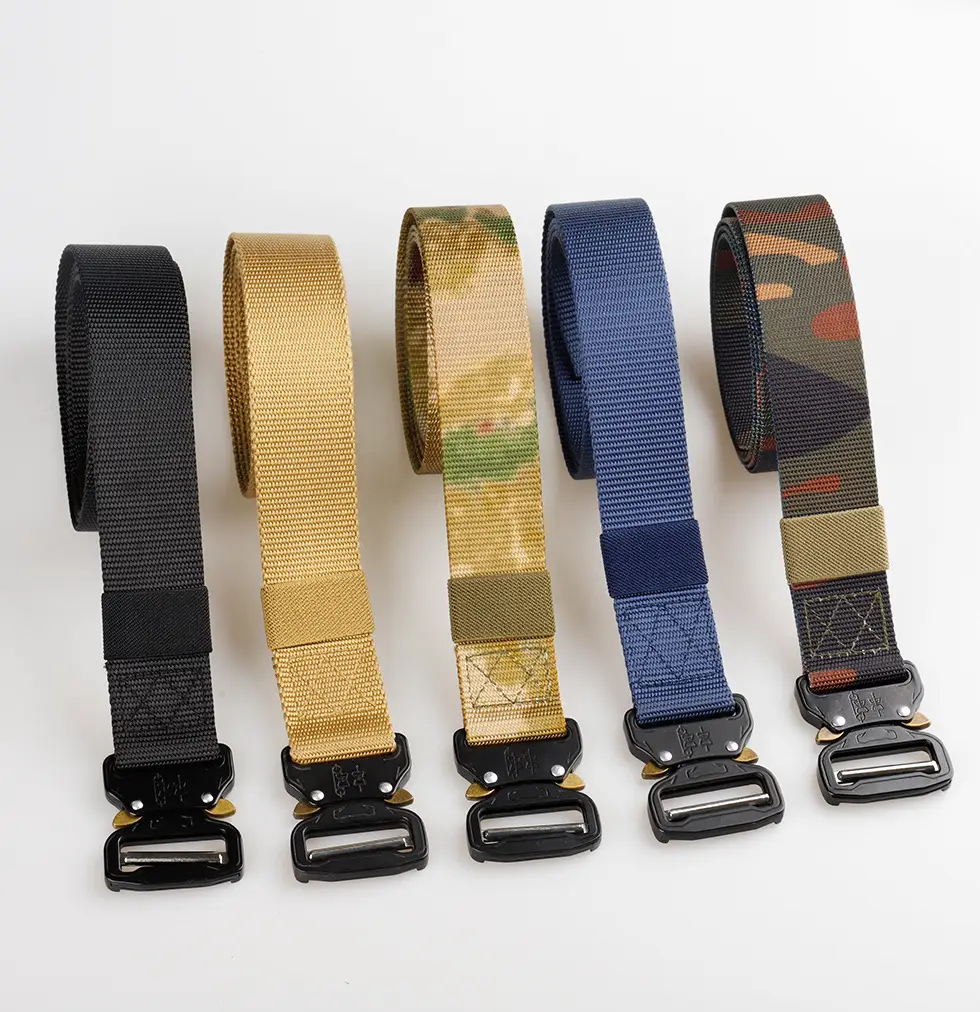 Men's Blue Nylon Tactical Belt Multi-functional Training Belt β feature 18