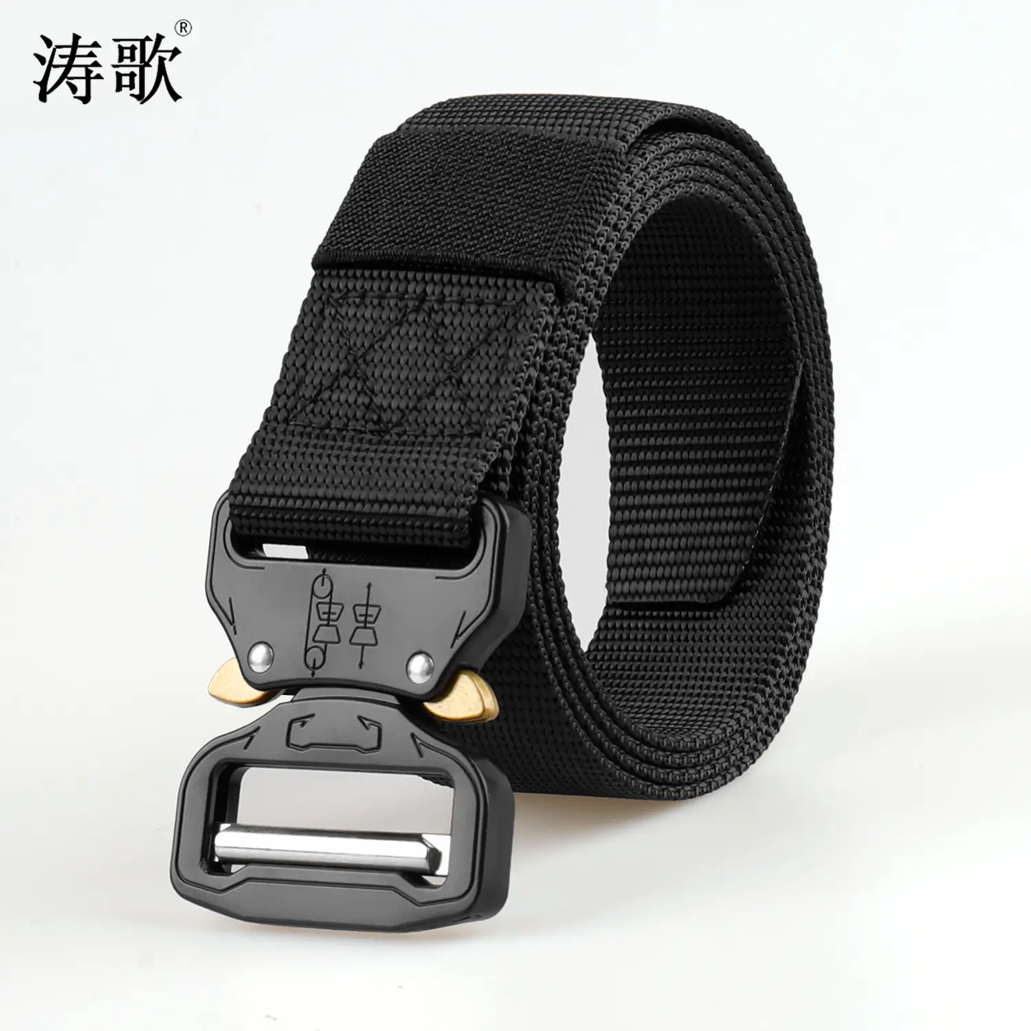 Men's Blue Nylon Tactical Belt Multi-functional Training Belt - Image 3