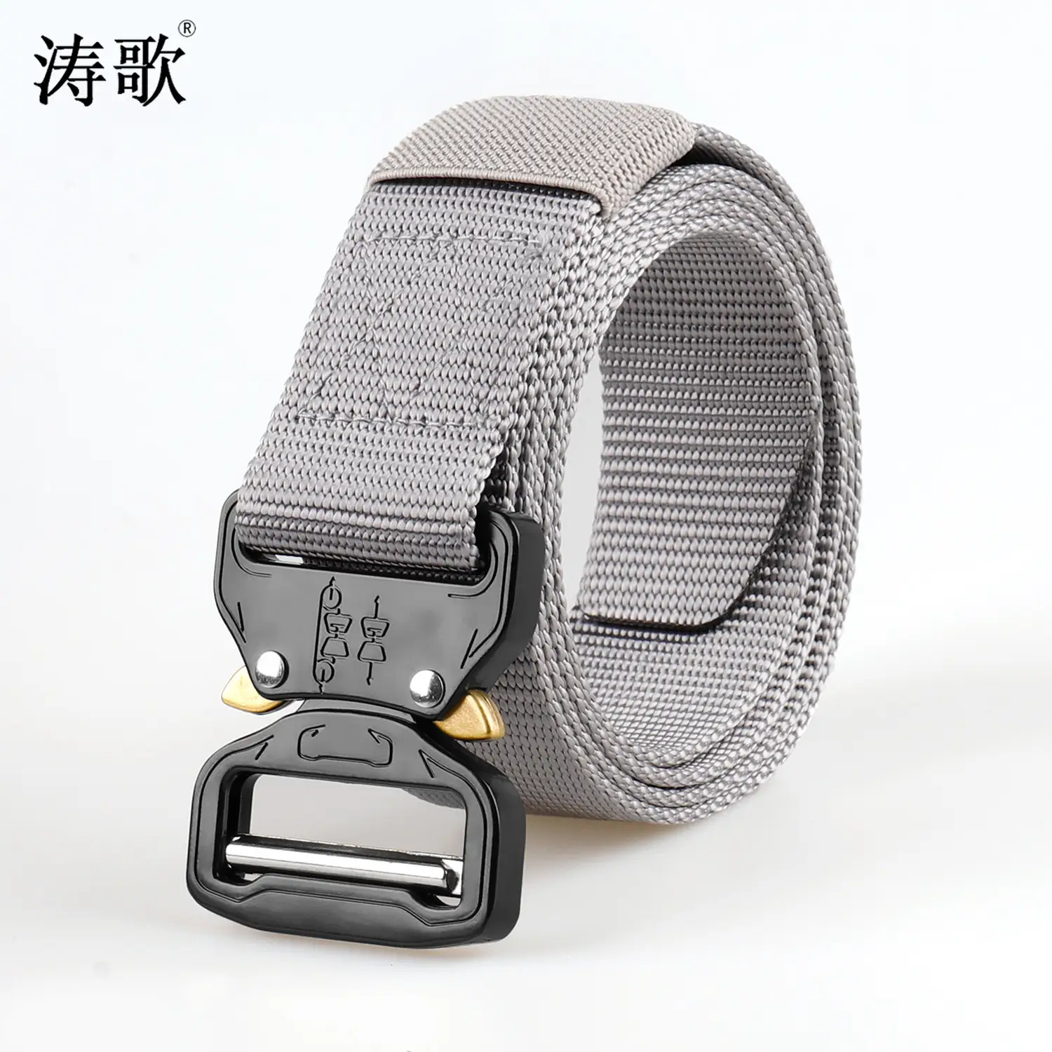Men's Blue Nylon Tactical Belt Multi-functional Training Belt - Image 4