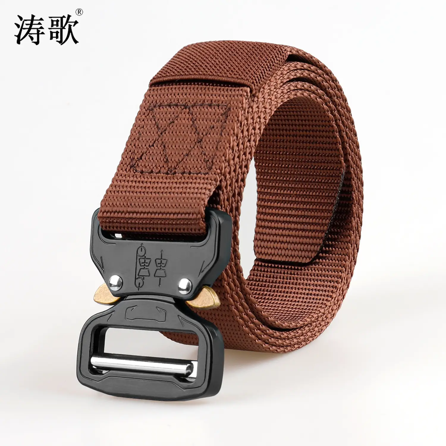 Men's Blue Nylon Tactical Belt Multi-functional Training Belt - Image 5