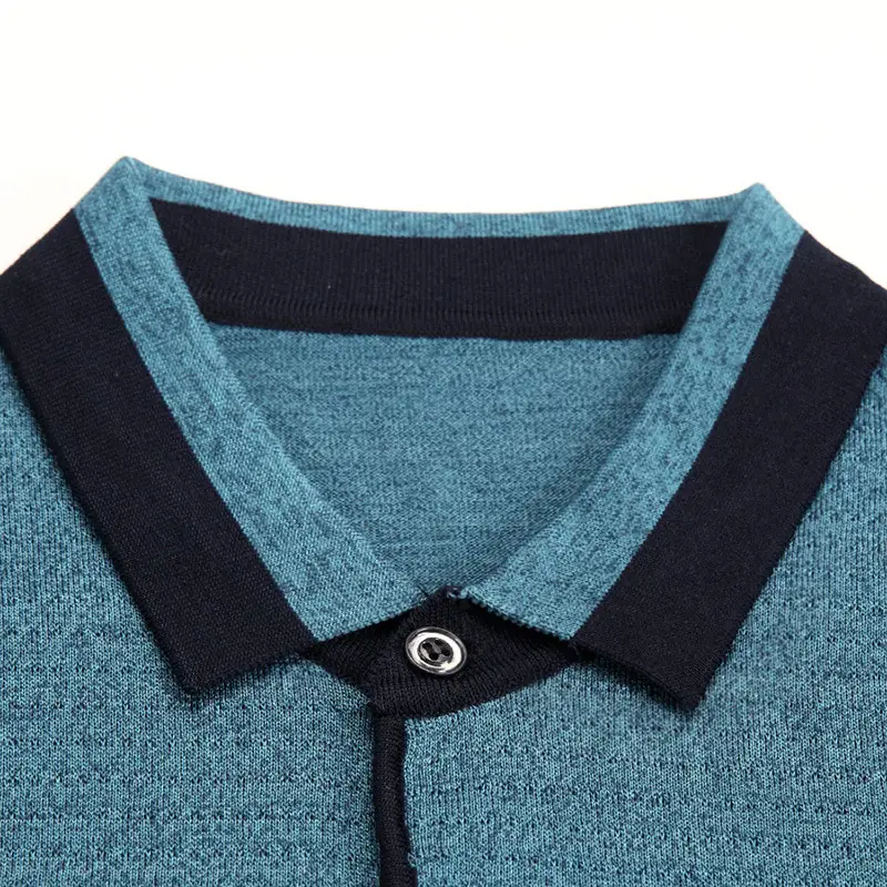 Dad's Ice Silk Polo Shirt Summer Middle-aged Men - Image 5