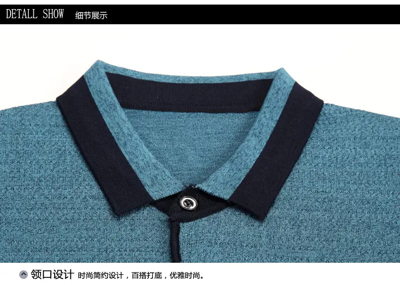 Dad's Ice Silk Polo Shirt Summer Middle-aged Men — feature 15