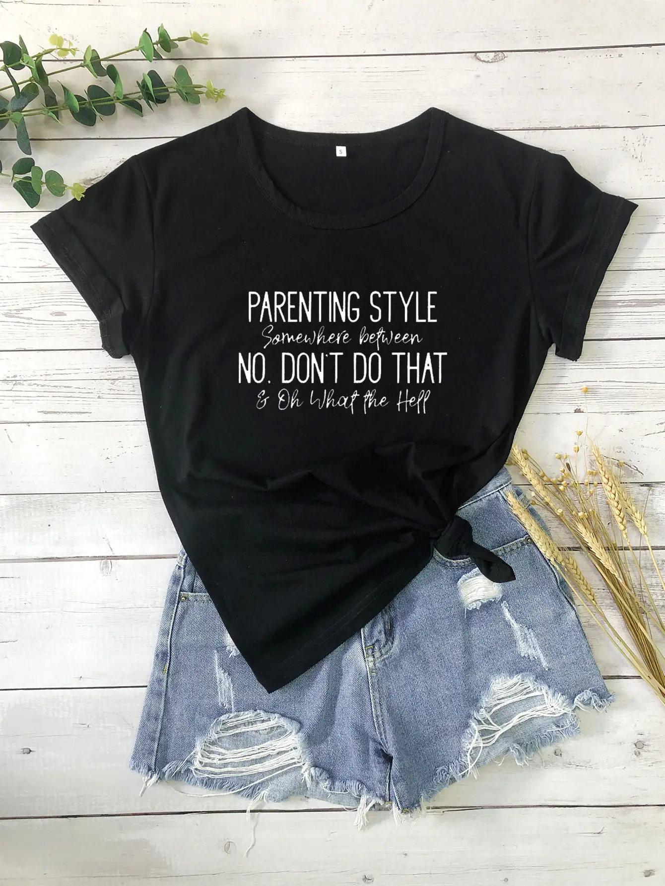 Parenting Style T-Shirt Grey No Don't Do That - Image 2