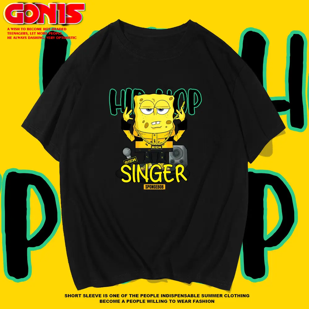 Sponge Baby T-Shirt Yellow Cartoon Short Sleeve Summer - Image 9