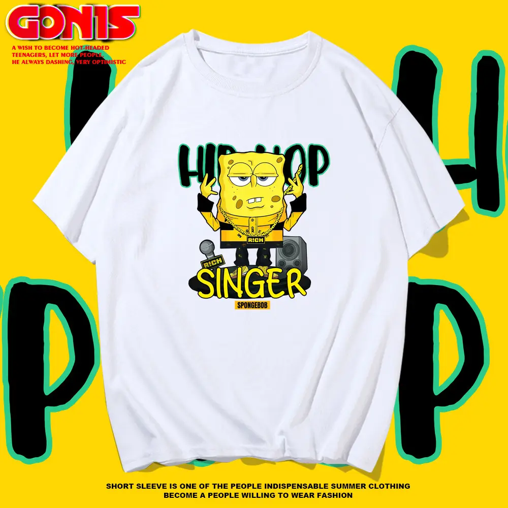 Sponge Baby T-Shirt Yellow Cartoon Short Sleeve Summer - Image 10