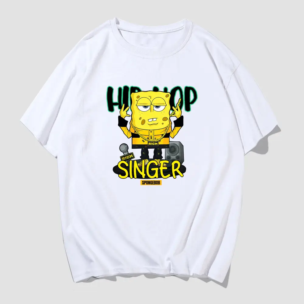 Sponge Baby T-Shirt Yellow Cartoon Short Sleeve Summer - Image 2