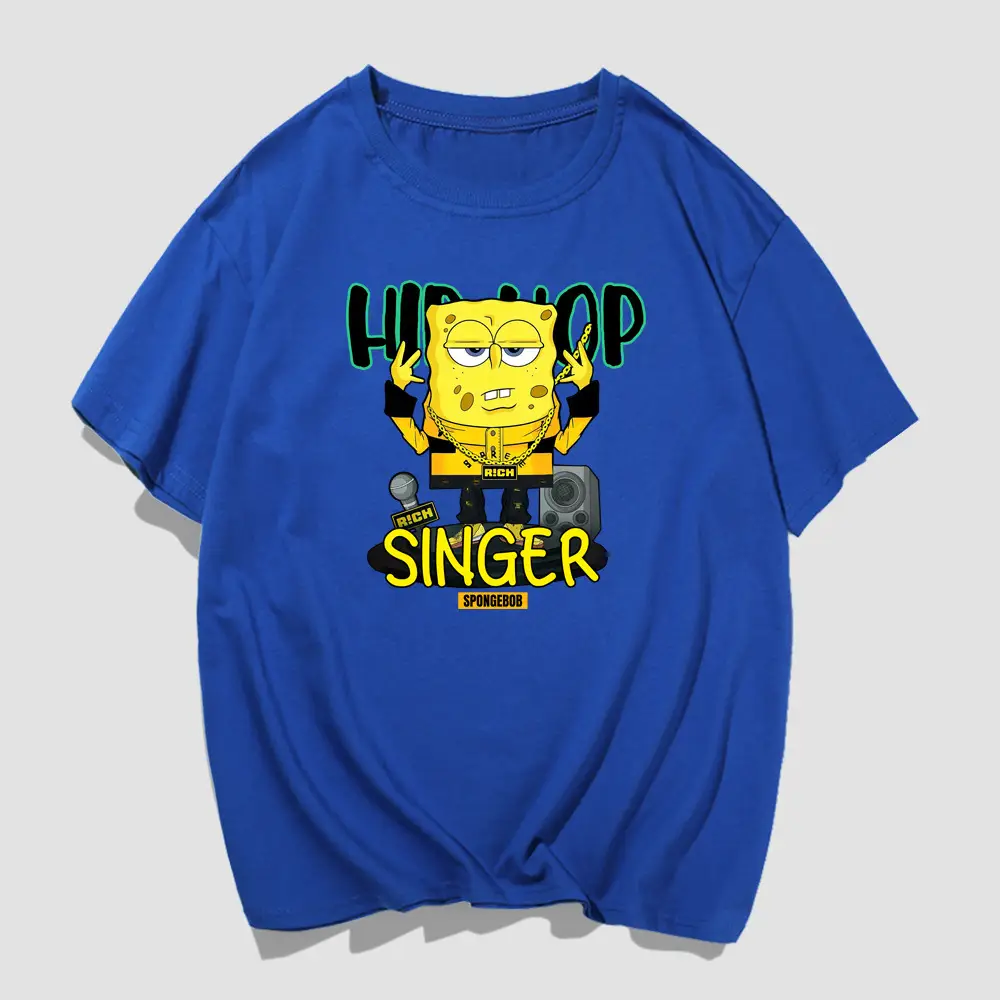 Sponge Baby T-Shirt Yellow Cartoon Short Sleeve Summer - Image 5