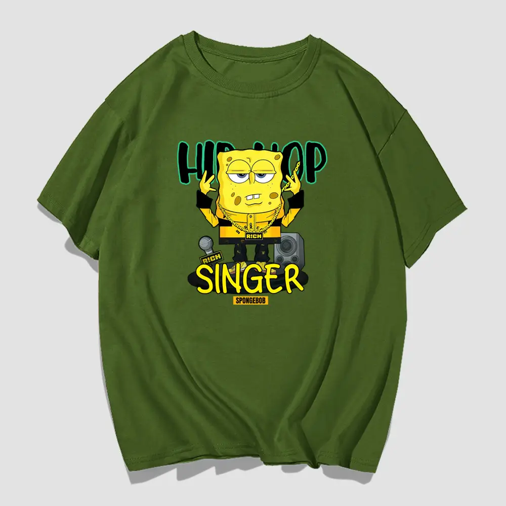 Sponge Baby T-Shirt Yellow Cartoon Short Sleeve Summer - Image 6