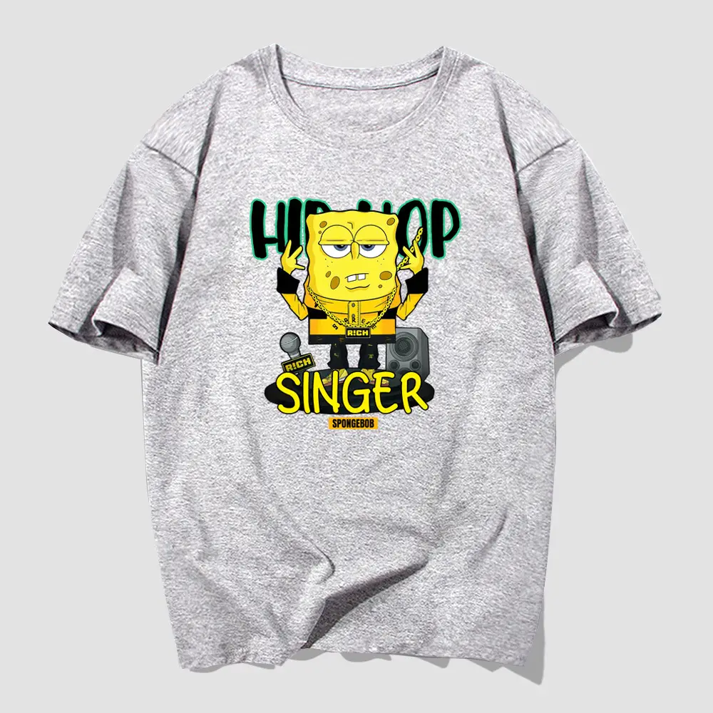 Sponge Baby T-Shirt Yellow Cartoon Short Sleeve Summer - Image 7