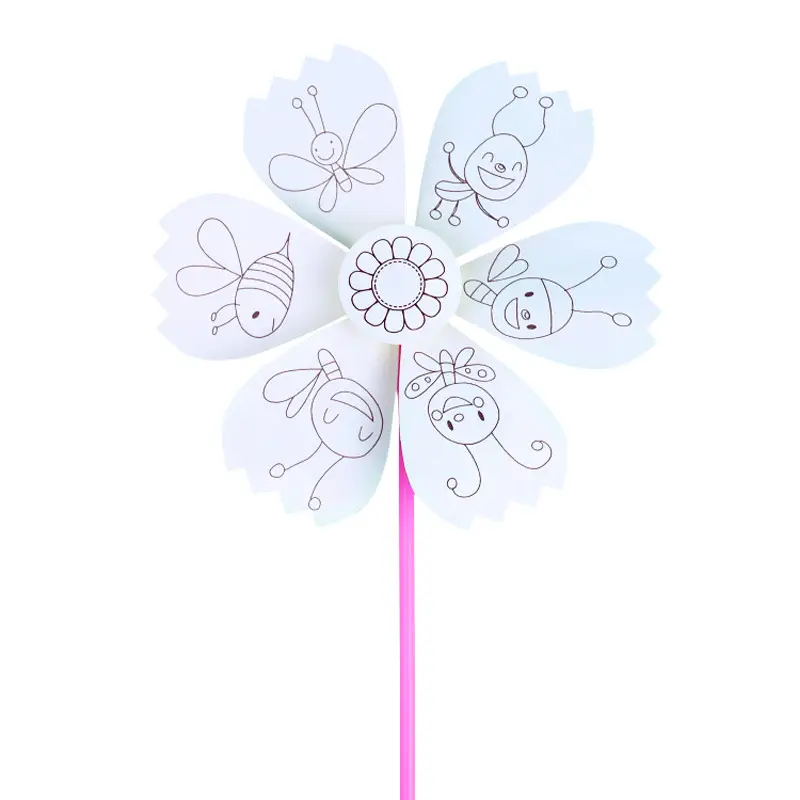 Kids Windmill Painting Set with Fruit Designs