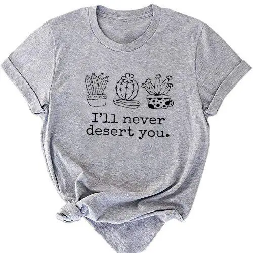 Black T-Shirt I'Ll Never Desert You Crown Design - Image 3